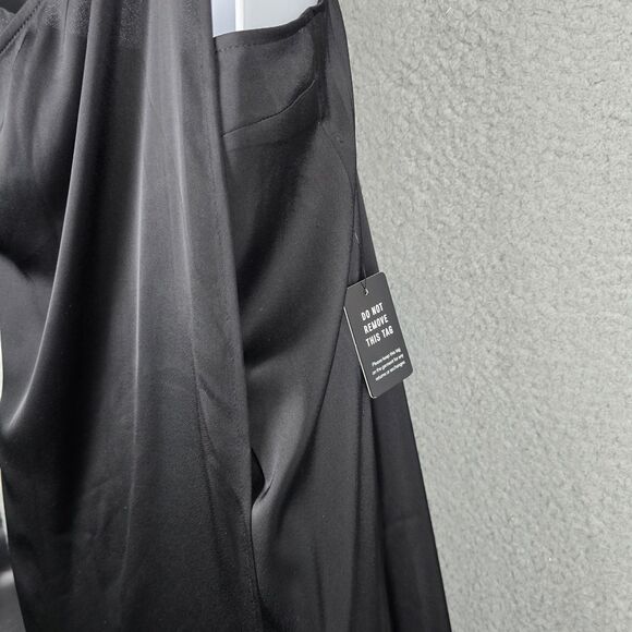 Express Slip Maxi Dress Womens M Black Wrap Adjustable Spaghetti Straps NWT - Picture 13 of 16